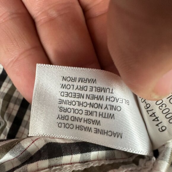 Old Navy Men's Long Sleeve Checkered Button-Up Shirt Size L - Picture 6 of 6